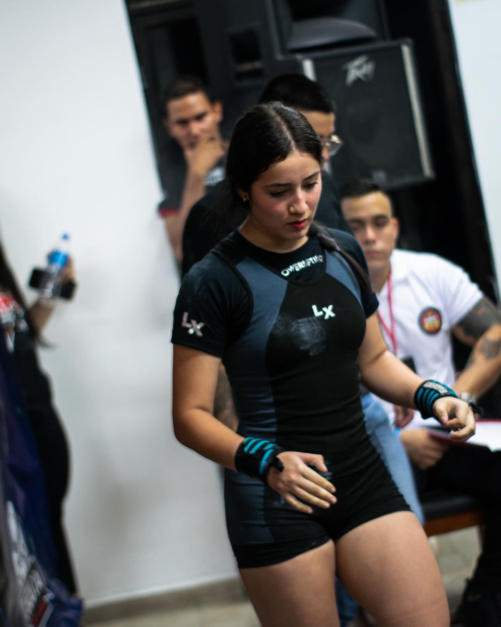 Singlet Titanium negro con gris