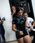 Singlet Titanium negro con gris