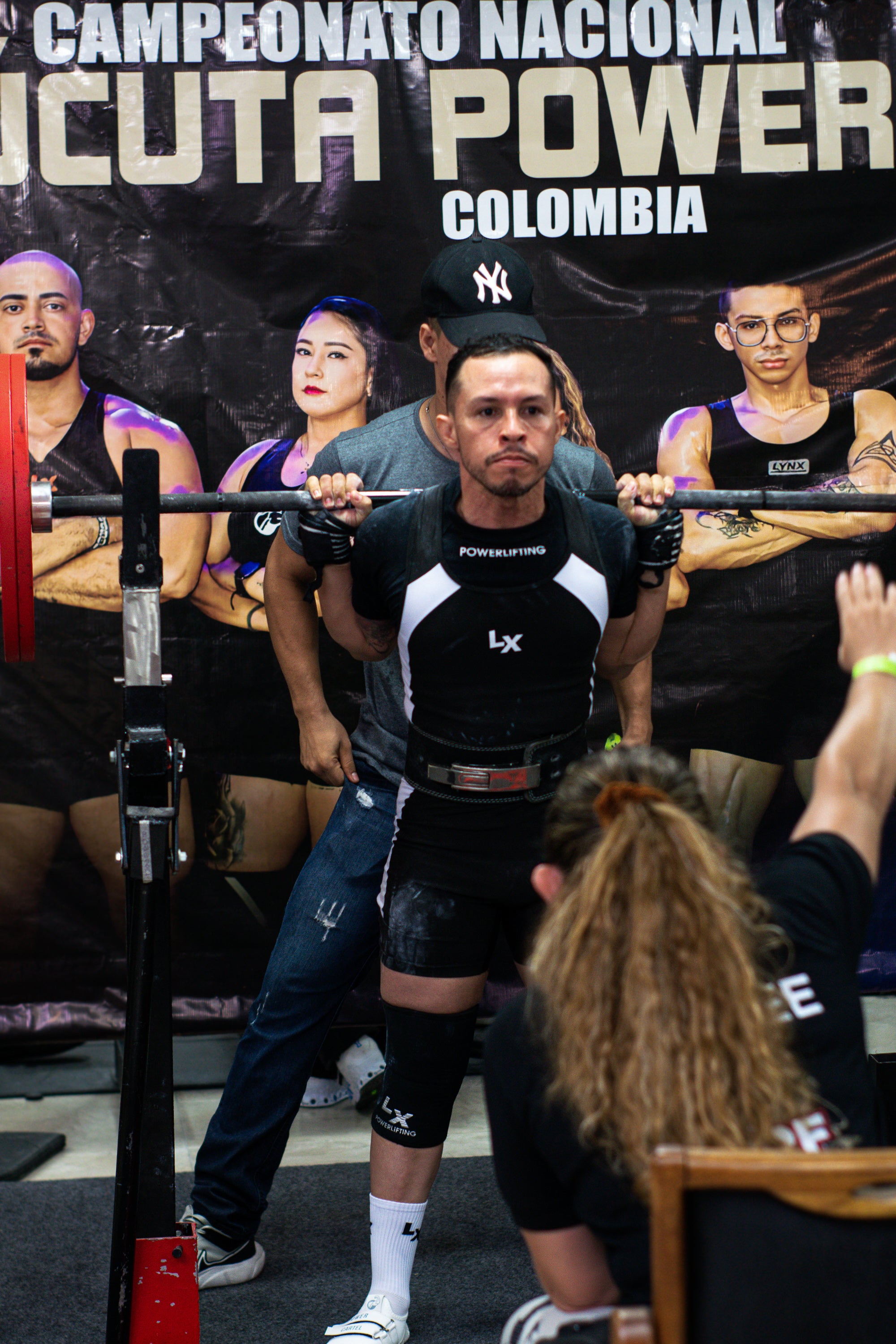 Singlet Titanium negro con blanco – Lynxpowerlifting