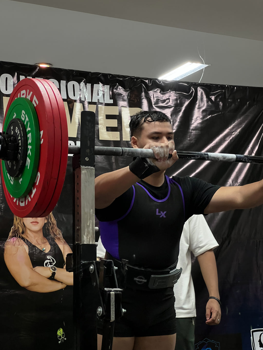 Singlet Power negro con morado