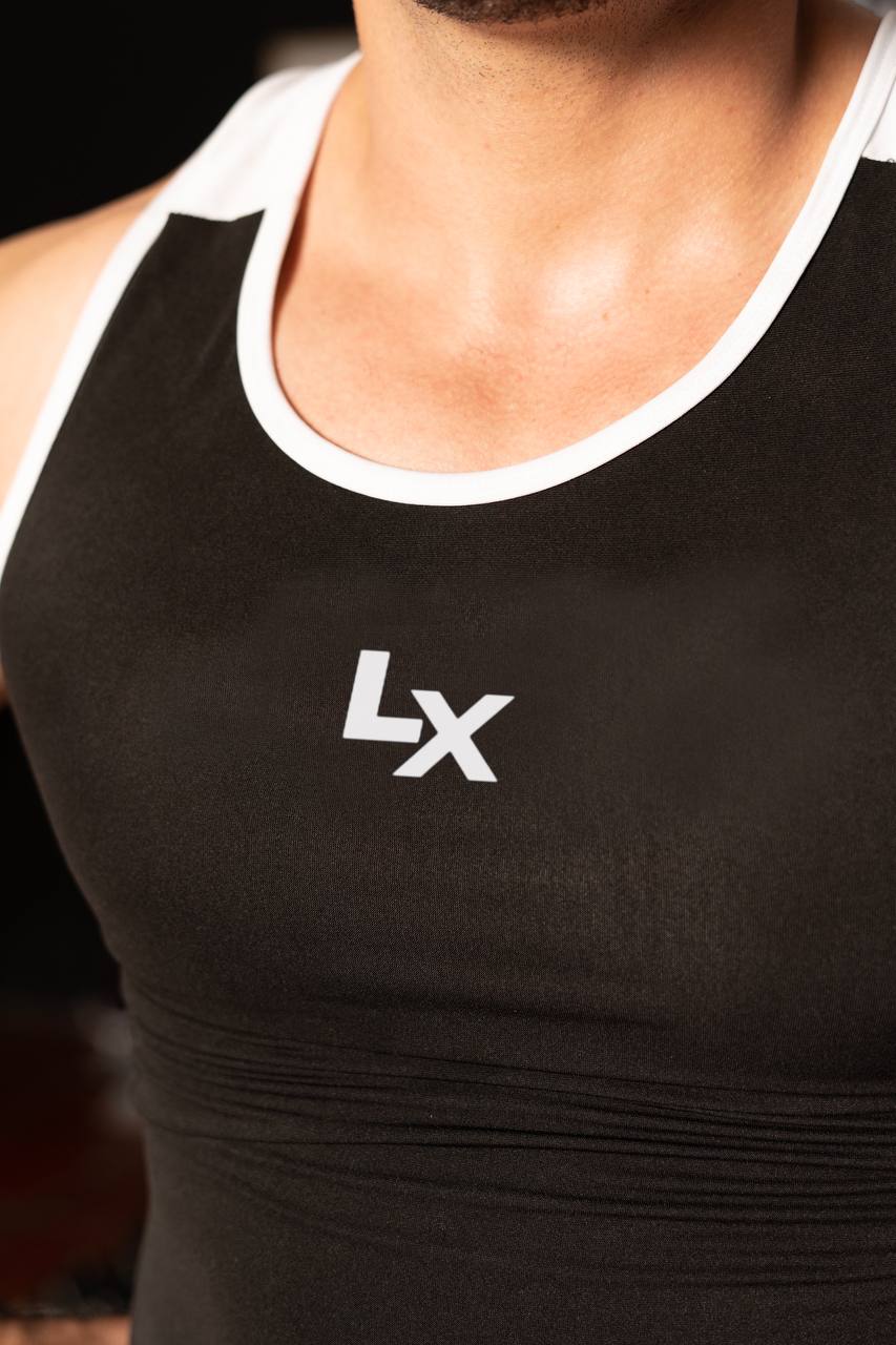 Singlet Power negro con blanco