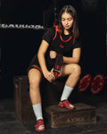 Singlet Power negro con rojo