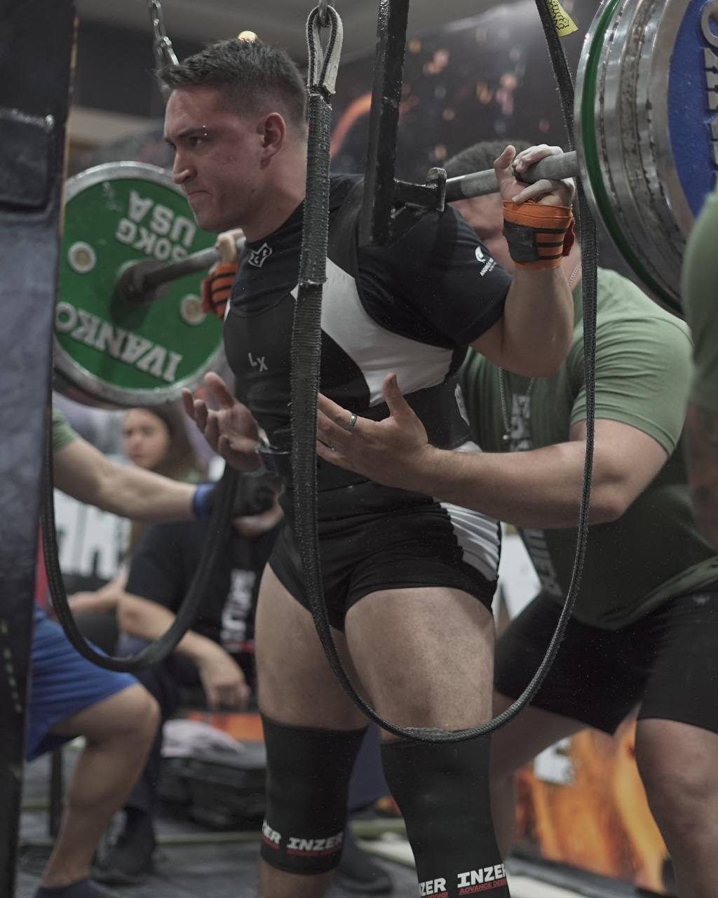 Singlet Titanium negro con blanco – Lynxpowerlifting